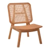 Armchair Viborg pakoworld natural teakwood-natural rattan 60x75x87cm