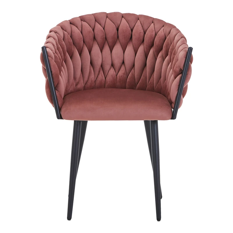 Vivian armchair pakoworld rotten apple velvet-leg black metal 61x55x80cm
