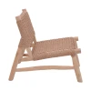 Wanderlene armchair pakoworld natural color teak wood and rope 67x79x68cm