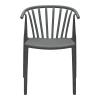 Zelma pakoworld pp armchair in anthracite shade 55x53x73cm