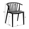 Zelma pakoworld pp armchair in anthracite shade 55x53x73cm