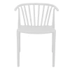 Zelma pakoworld pp armchair in white shade 55x53x73cm