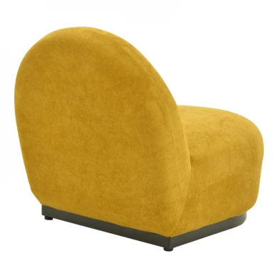Zenny armchair pakoworld fabric in yellow shade 64x85x68cm