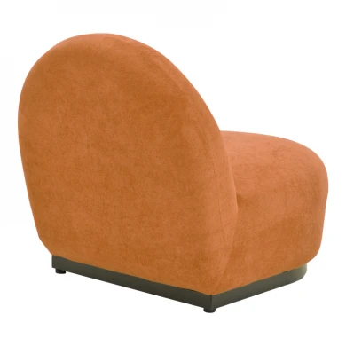 Zenny armchair pakoworld fabric in terracotta color 64x85x68cm