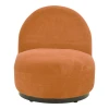 Zenny armchair pakoworld fabric in terracotta color 64x85x68cm