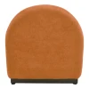 Zenny armchair pakoworld fabric in terracotta color 64x85x68cm