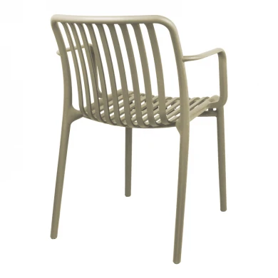 Armchair Zoi pakoworld pp in cappuccino 54x57.5x79cm