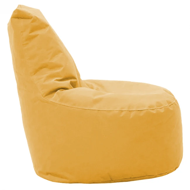 Bean bag armchair Norm pakoworld fabric 100% waterproof dark yellow