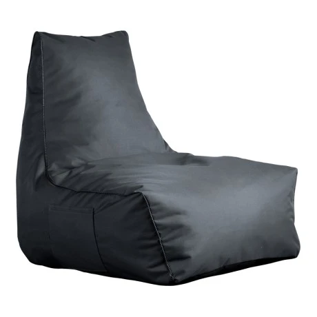 Professional bean bag lounger Leverian pakoworld in antracite color 76x82x65cm