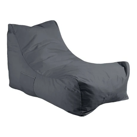 Professional bean bag lounger Otenda pakoworld in grey color 67x110x65cm