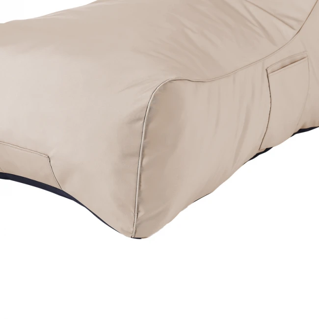 Πουφ ξαπλώστρα επαγγελματικό Otenda pakoworld αδιάβροχο σε μπεζ απόχρωση 67x110x65εκ