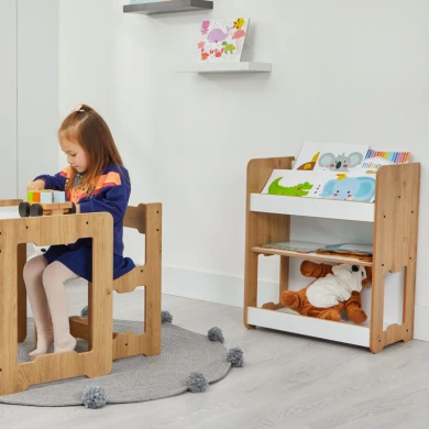 Seagull shelf pakoworld natural-white mdf 57x34x70cm