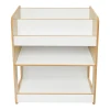 Ραφιέρα Seagull pakoworld φυσικό-λευκό mdf 57x34x70εκ
