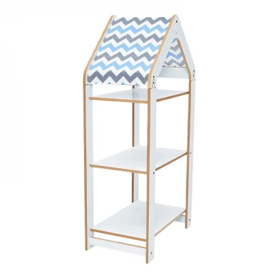 T. Montessori shelf Zoilen I pakoworld white-blue mdf 50x30x100cm