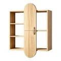 Ραφιέρα τοίχου Jonna pakoworld sonoma MDF 60x10x80εκ