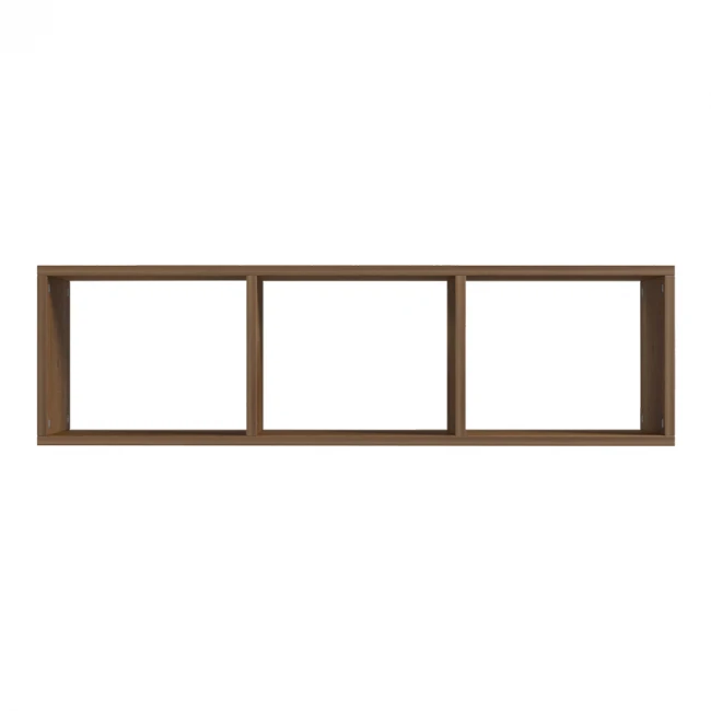 Ραφιέρα τοίχου Mikoro pakoworld σε φυσική απόχρωση 90x22x25.6εκ