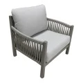 Feralda pakoworld outdoor lounge beige aluminum-rope with light gray fabric