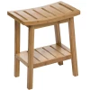 Stool Dael pakoworld bamboo natural color 39.5x25x46cm