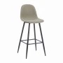 Bar stool Bella pakoworld olive geen fabric with black metal leg 41.5x49x108cm