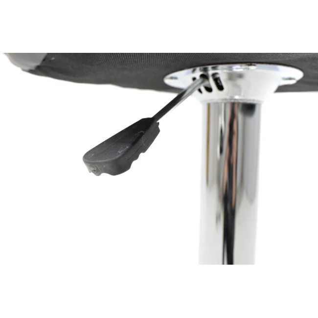 Bar stool Coozy pakoworld folding chrome metal with PVC in black