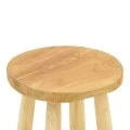 Σκαμπό μπαρ Nusiwo pakoworld teak ξύλο σε φυσική απόχρωση Φ35x70εκ