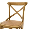 Bar stool Reid pakoworld wood sonoma- brown rattan