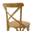 Bar stool Reid pakoworld wood sonoma- brown rattan