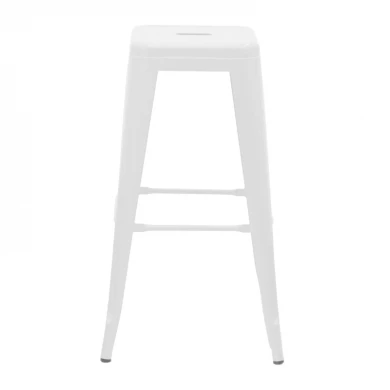 Bar stool Utopia pakoworld metal white 42x42x76cm