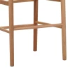 Bar stool Wishbone pakoworld rubberwood-rope in natural shade 55x49x108cm