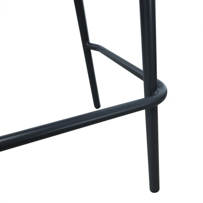 Zuki pakoworld aluminum bar stool stackable with gray frame and cushion 55x54x109cm