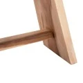 Saddle stool pakoworld suar wood in natural shade 50x30x50cm