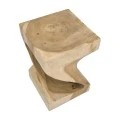 Stool Table Cabair pakoworld suar wood in natural shade 30x30x46cm