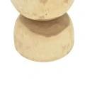 Stool Table Hourglass pakoworld suar wood in natural shade D40x45cm