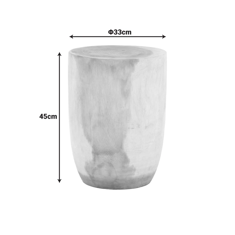 Stool Table table Tronco pakoworld suar wood in natural shade D33x45cm