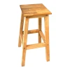 Waroby pakoworld wooden bar stool in natural color 35x35x67cm