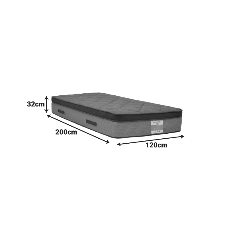 Mattress Deluxe pakoworld pocket spring double sided 32cm 120x200cm