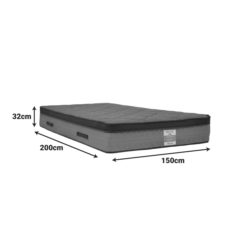 Mattress Deluxe pakoworld pocket spring double sided 32cm 150x200cm