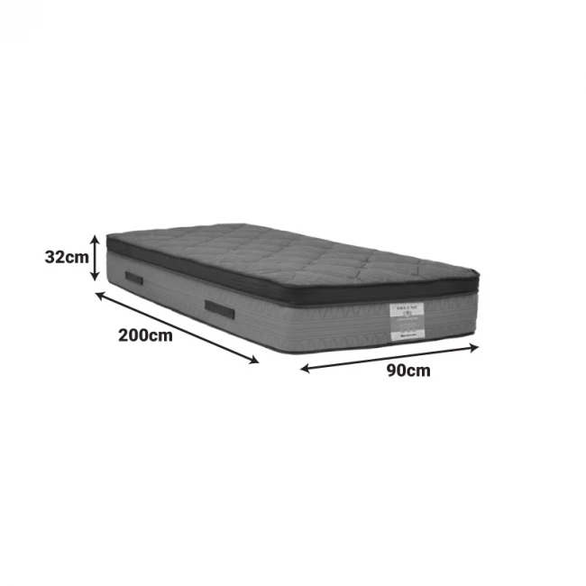 Mattress Deluxe pakoworld pocket spring double sided 32cm 90x200cm