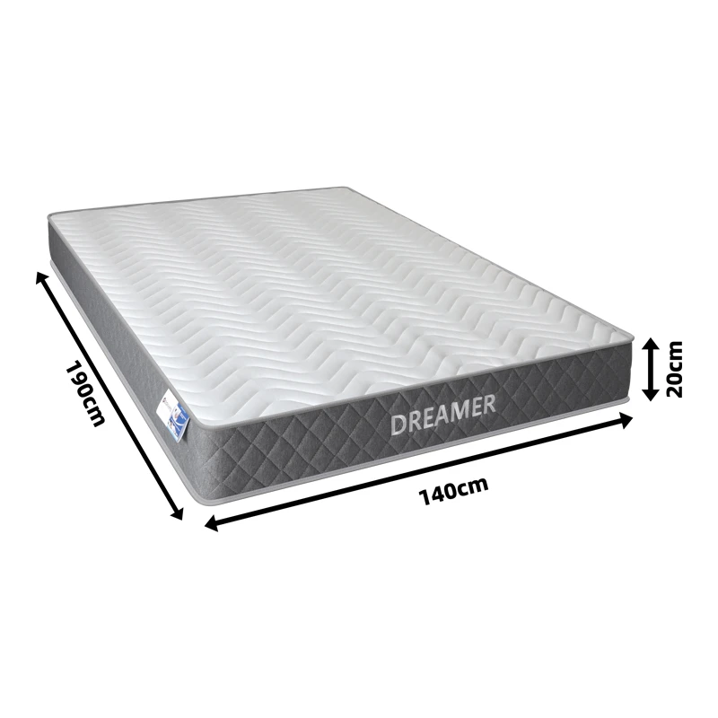 Dreamer pakoworld pocket spring double-sided mattress 20cm 140x190cm