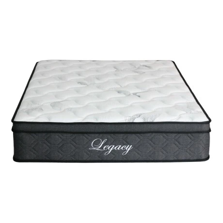 Legacy Pakoworld single-sided pocket spring mattress roll pack with integrated euro top 23-25cm 120x200cm