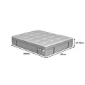 Mattress Luxury pakoworld 5 zone pocket spring+gel memory foam+latex 34-36cm 160x200cm