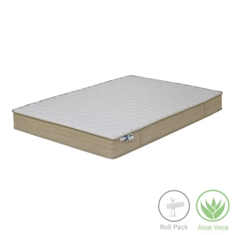 Mattress Nemesis pakoworld pocket spring roll pack double sided aloe vera 20-22cm 140x200cm