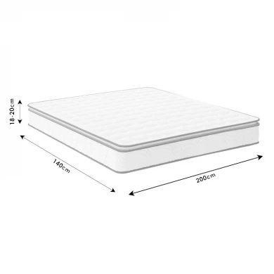 Mattress Perfecto pakoworld Continuous single-sided springs with top layer 22-24cm 140x200cm