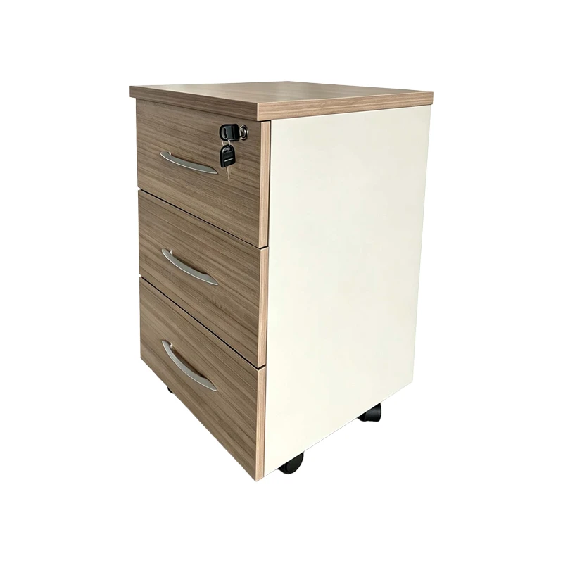 Desk drawer on wheels Armadi pakoworld in oak-beige shade 40x40x55cm