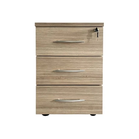 Desk drawer on wheels Armadi pakoworld in oak-beige shade 40x40x55cm