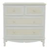 Chest of drawers Joliene Inart natural-antique white color mdf80x40x80cm