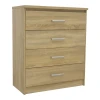 Chest of 4 drawers Olympus pakoworld  in light oak colour 80.5x40x95
