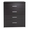 Chest of 4 drawers Olympus pakoworld  in wenge colour 80x40x95