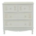 Pazlen Inart chest of drawers antique white color mdf 80x40x80cm