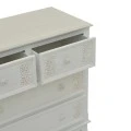 Pazlen Inart chest of drawers antique white color mdf 80x40x80cm
